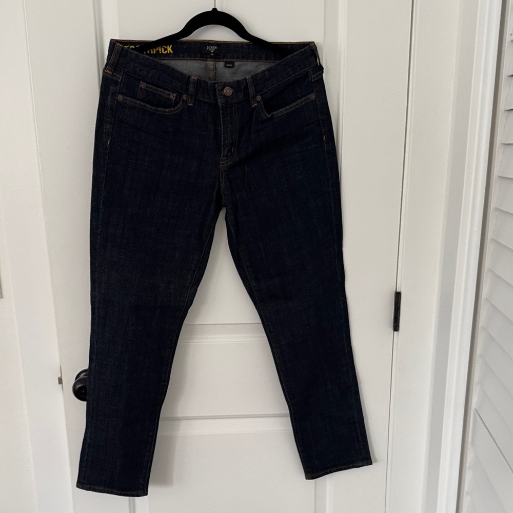 J. Crew Women's Straight Leg Jeans - Dark Blue